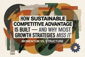 Professional header image for industry analysis: How Sustainable Competitive Advantage Is Built — and Why ...